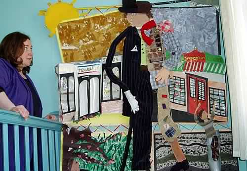 Montmorency banner made by the the
    Holland Park pupils